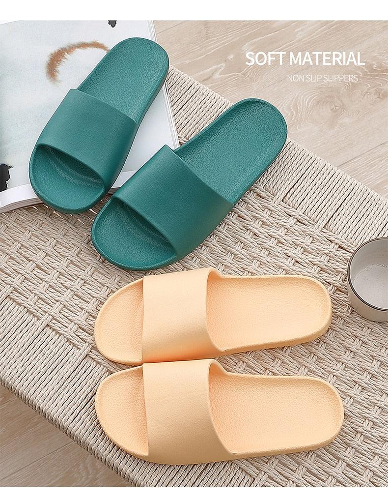 Unisex Cloud Cushioned Slides Non-Slip Bathroom Pool House Slippers