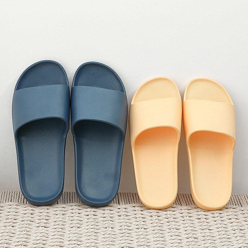 Unisex Cloud Cushioned Slides Non-Slip Bathroom Pool House Slippers
