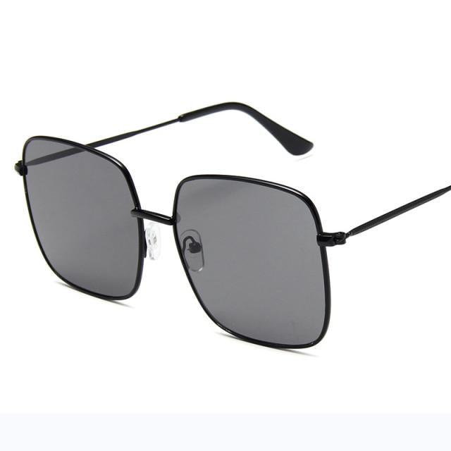 Elegant Square Sunglasses Lightweight Metal Frame UV Protection