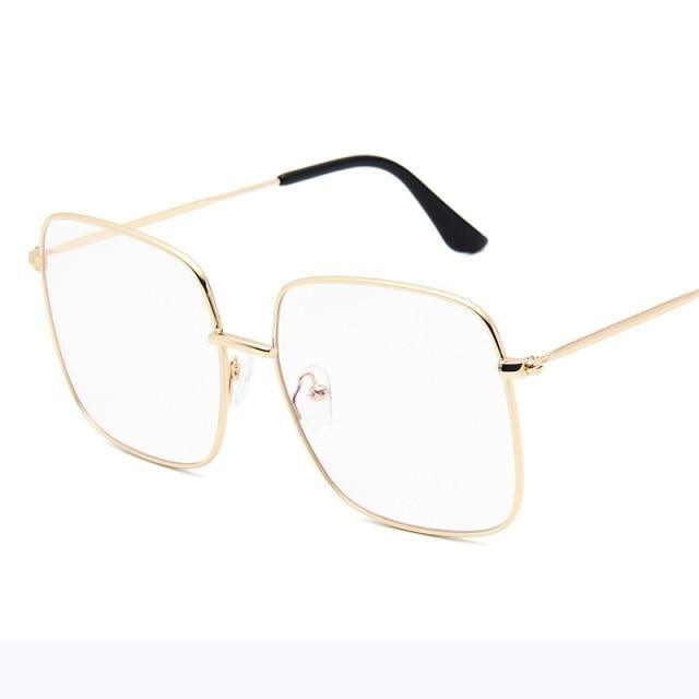 Elegant Square Sunglasses Lightweight Metal Frame UV Protection