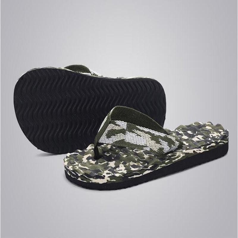 Men's Camouflage Sport Flip Flops with Arch Support
