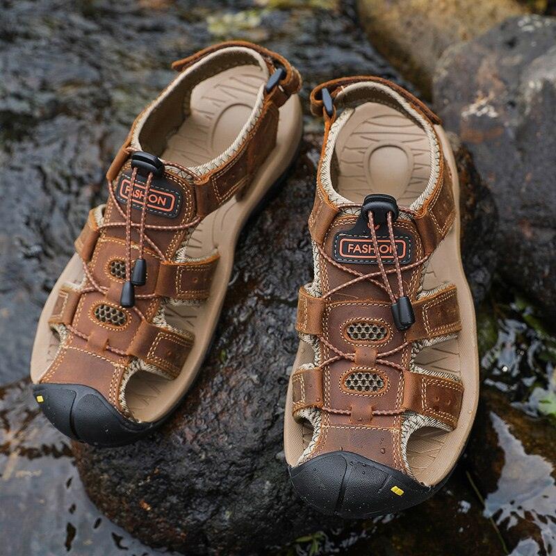 Men's Breathable Closed Toe Summer Hiking Beach Sandals