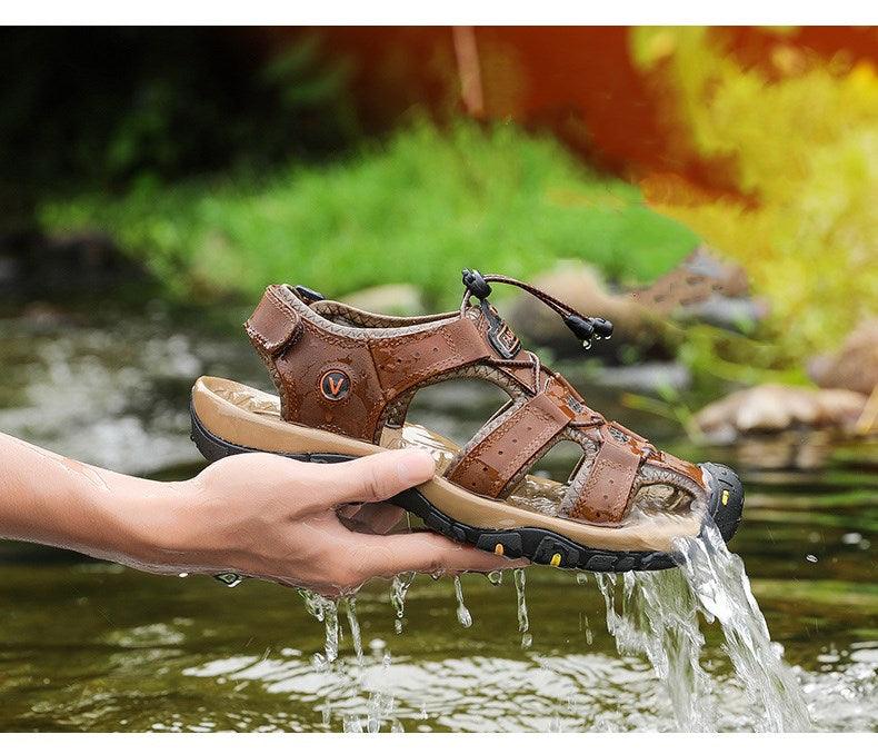 Men's Breathable Closed Toe Summer Hiking Beach Sandals