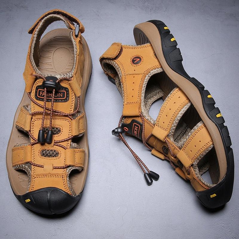 Men's Breathable Closed Toe Summer Hiking Beach Sandals