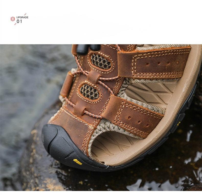 Men's Breathable Closed Toe Summer Hiking Beach Sandals