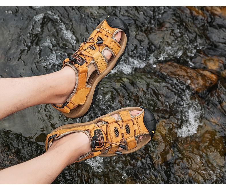Men's Breathable Closed Toe Summer Hiking Beach Sandals