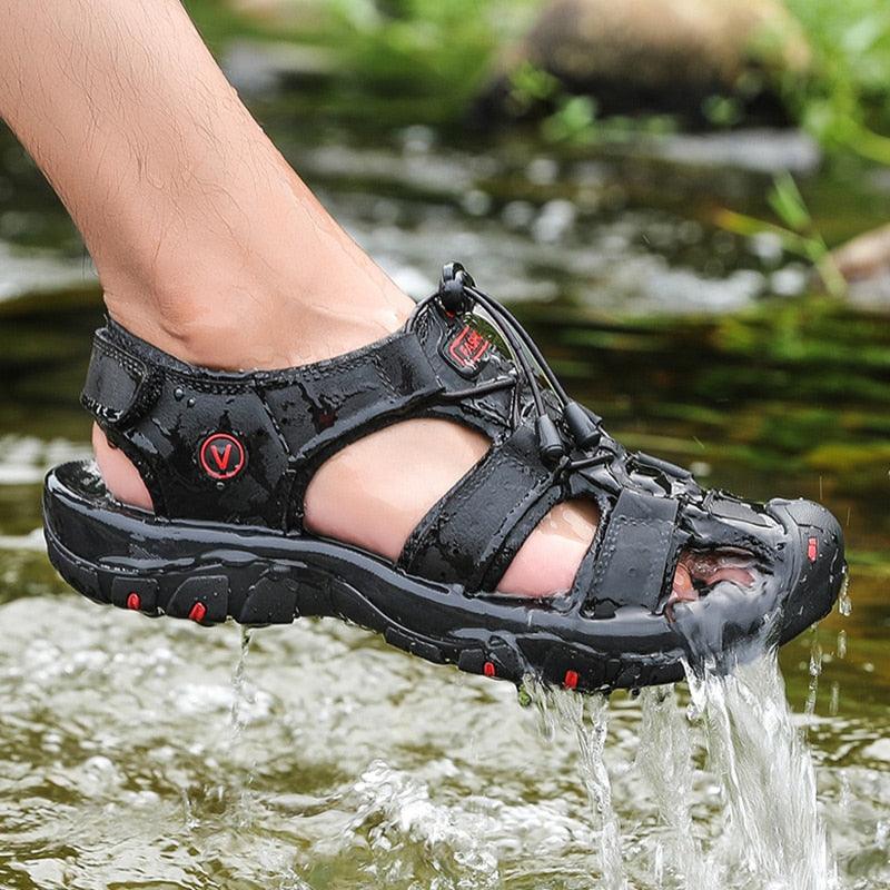 Men's Breathable Closed Toe Summer Hiking Beach Sandals