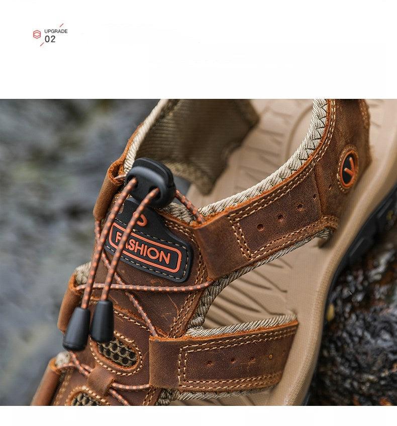 Men's Breathable Closed Toe Summer Hiking Beach Sandals