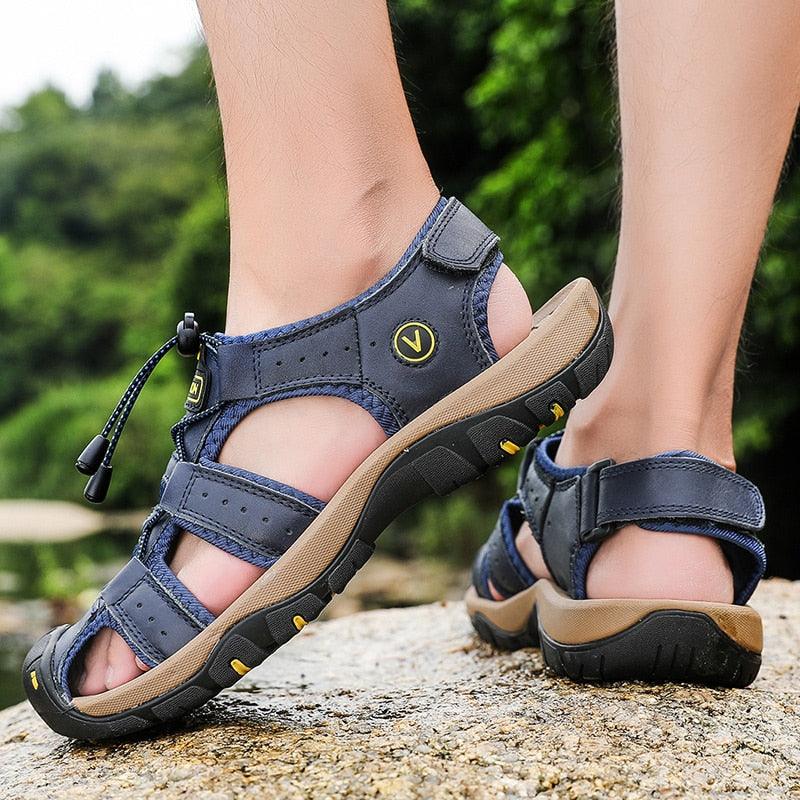 Men's Breathable Closed Toe Summer Hiking Beach Sandals