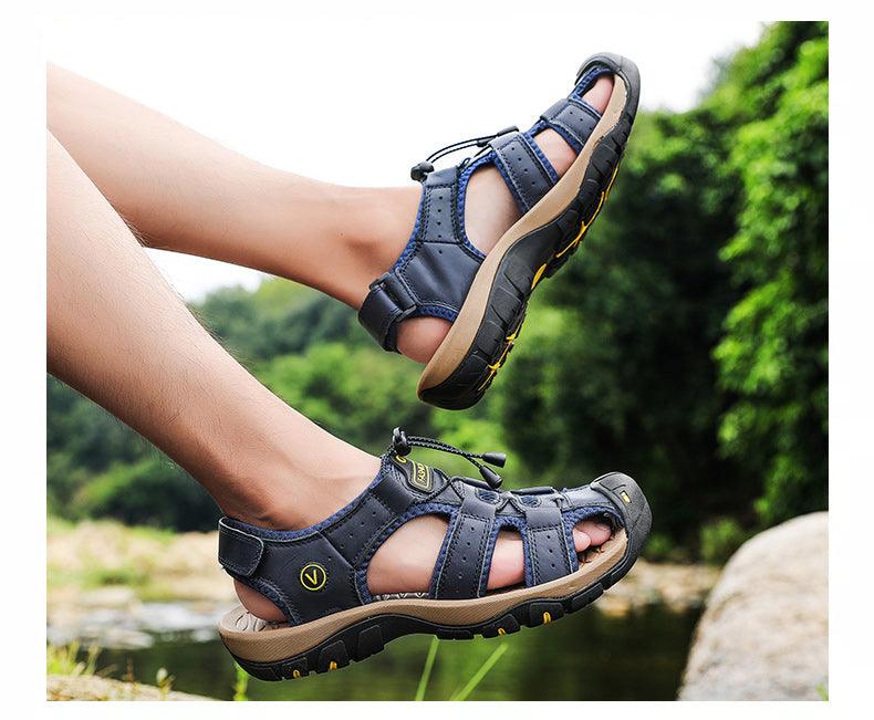 Men's Breathable Closed Toe Summer Hiking Beach Sandals