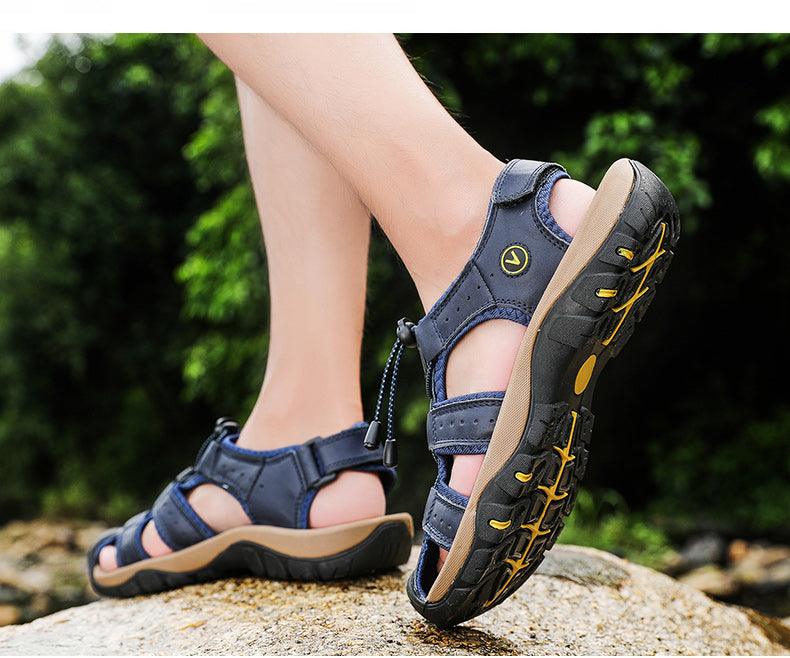 Men's Breathable Closed Toe Summer Hiking Beach Sandals