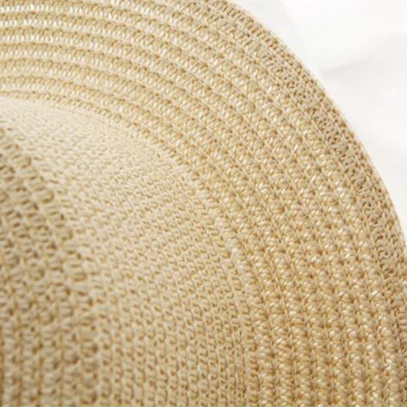 Stylish Bowknot Straw Bucket Hat for Women Beach Sun Protection