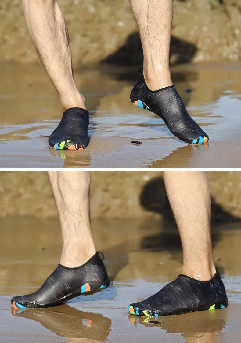 Mens Quick-Dry Water Shoes Non-Slip Aqua Socks for Beach Hiking
