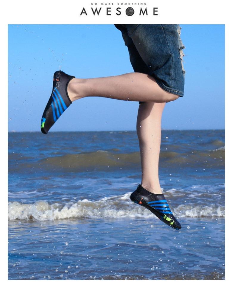 Mens Quick-Dry Water Shoes Non-Slip Aqua Socks for Beach Hiking