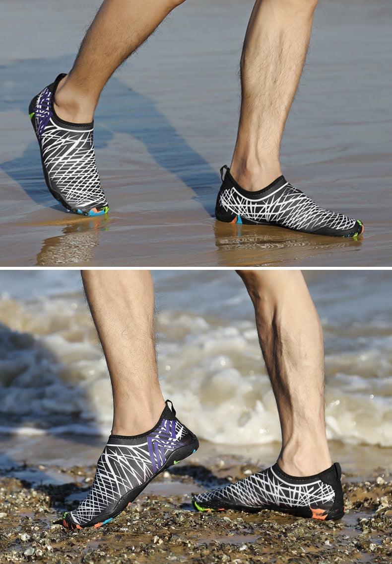 Mens Quick-Dry Water Shoes Non-Slip Aqua Socks for Beach Hiking