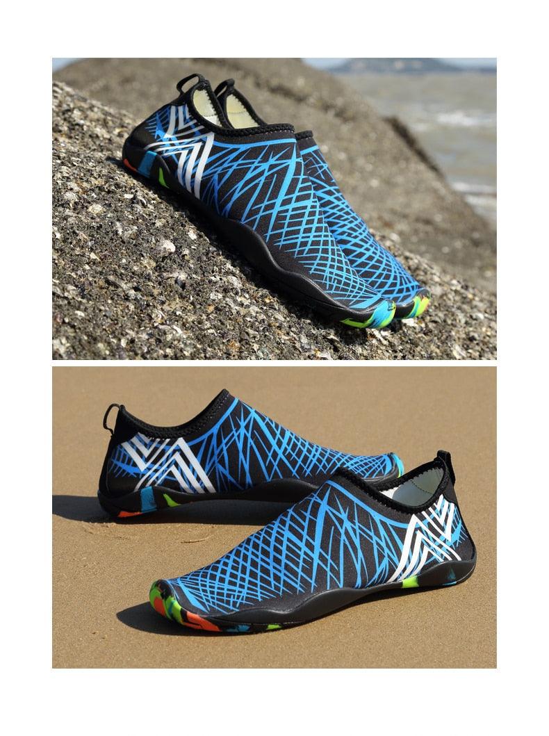 Mens Quick-Dry Water Shoes Non-Slip Aqua Socks for Beach Hiking