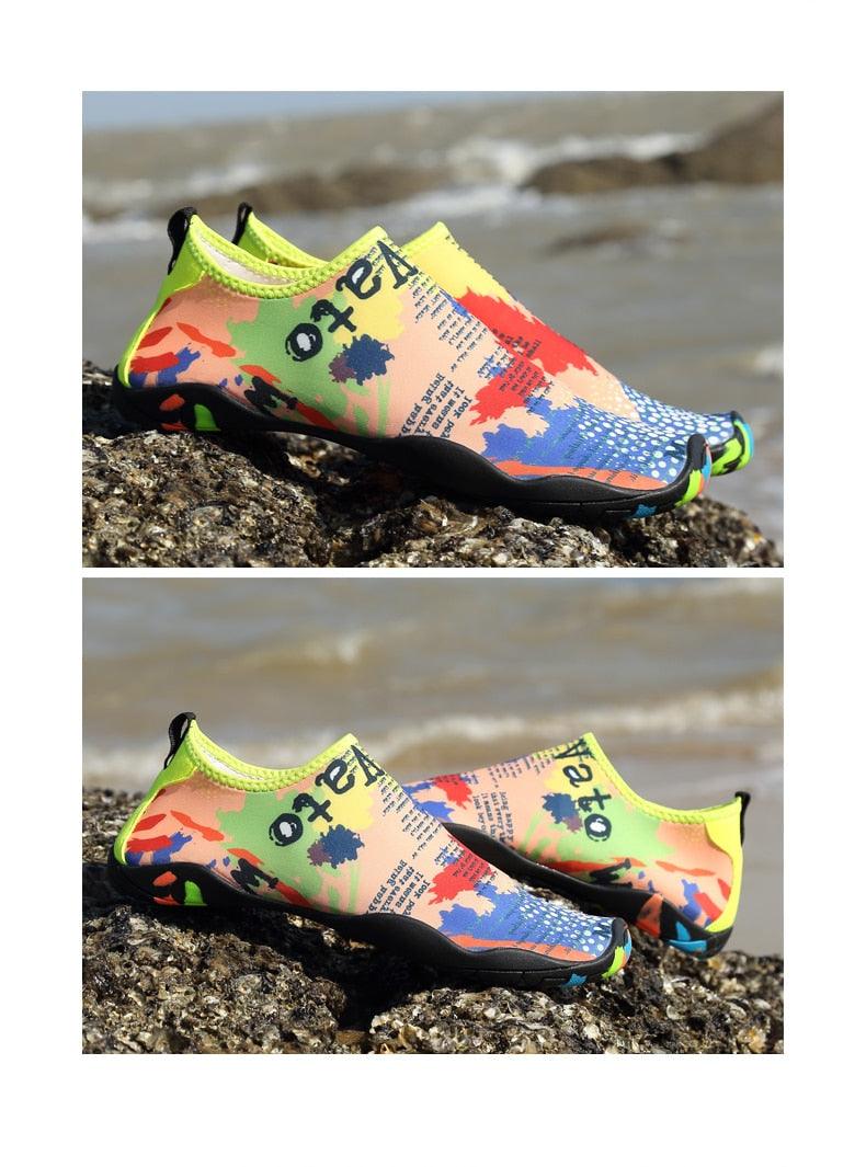 Mens Quick-Dry Water Shoes Non-Slip Aqua Socks for Beach Hiking