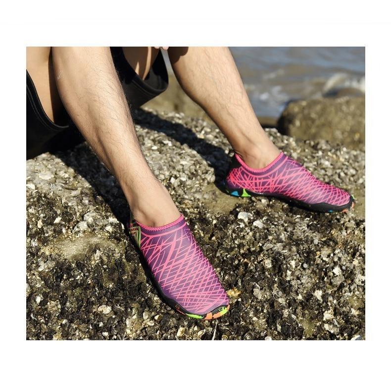 Mens Quick-Dry Water Shoes Non-Slip Aqua Socks for Beach Hiking