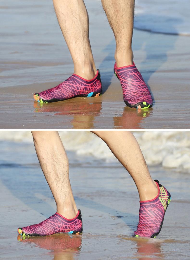 Mens Quick-Dry Water Shoes Non-Slip Aqua Socks for Beach Hiking
