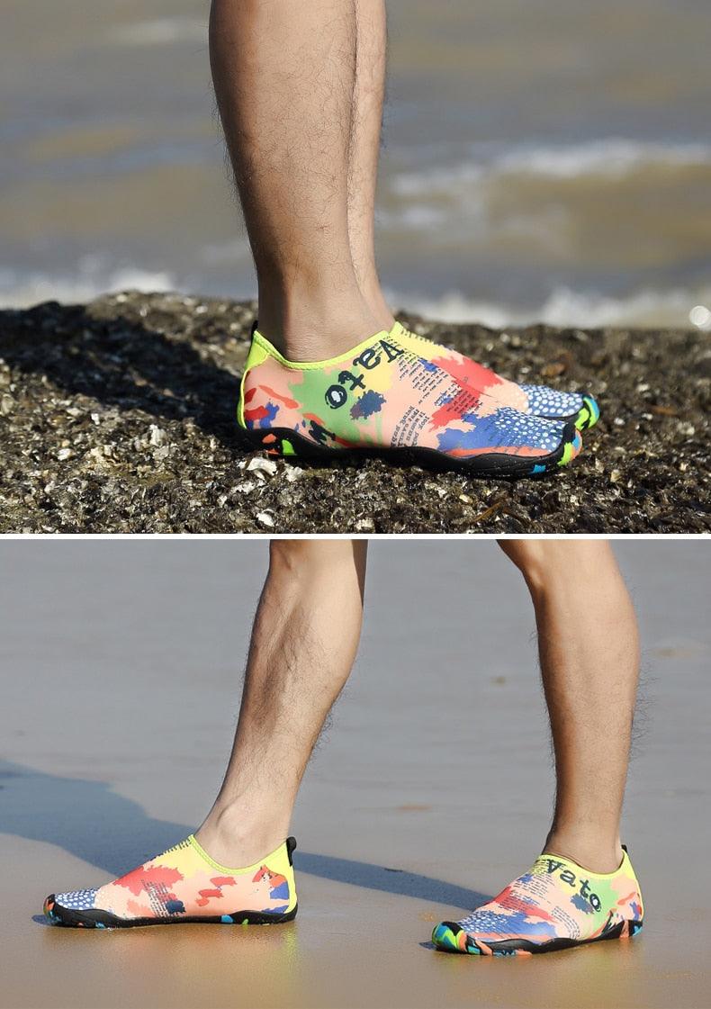 Mens Quick-Dry Water Shoes Non-Slip Aqua Socks for Beach Hiking