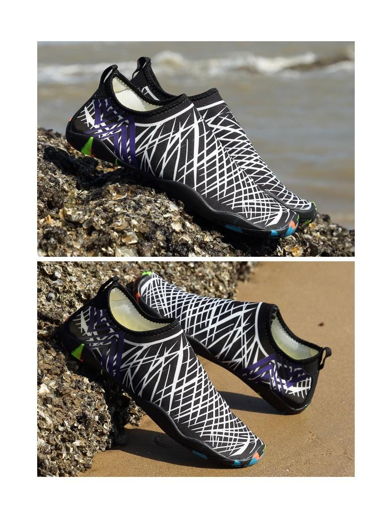 Mens Quick-Dry Water Shoes Non-Slip Aqua Socks for Beach Hiking