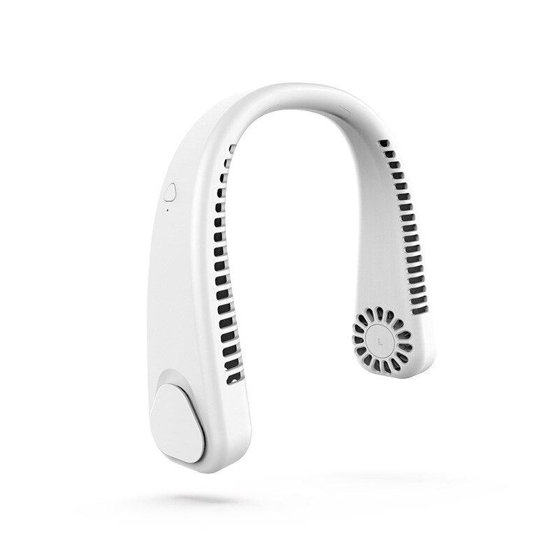Bladeless Hanging Neck Fan, Wearable USB Rechargeable Cooler