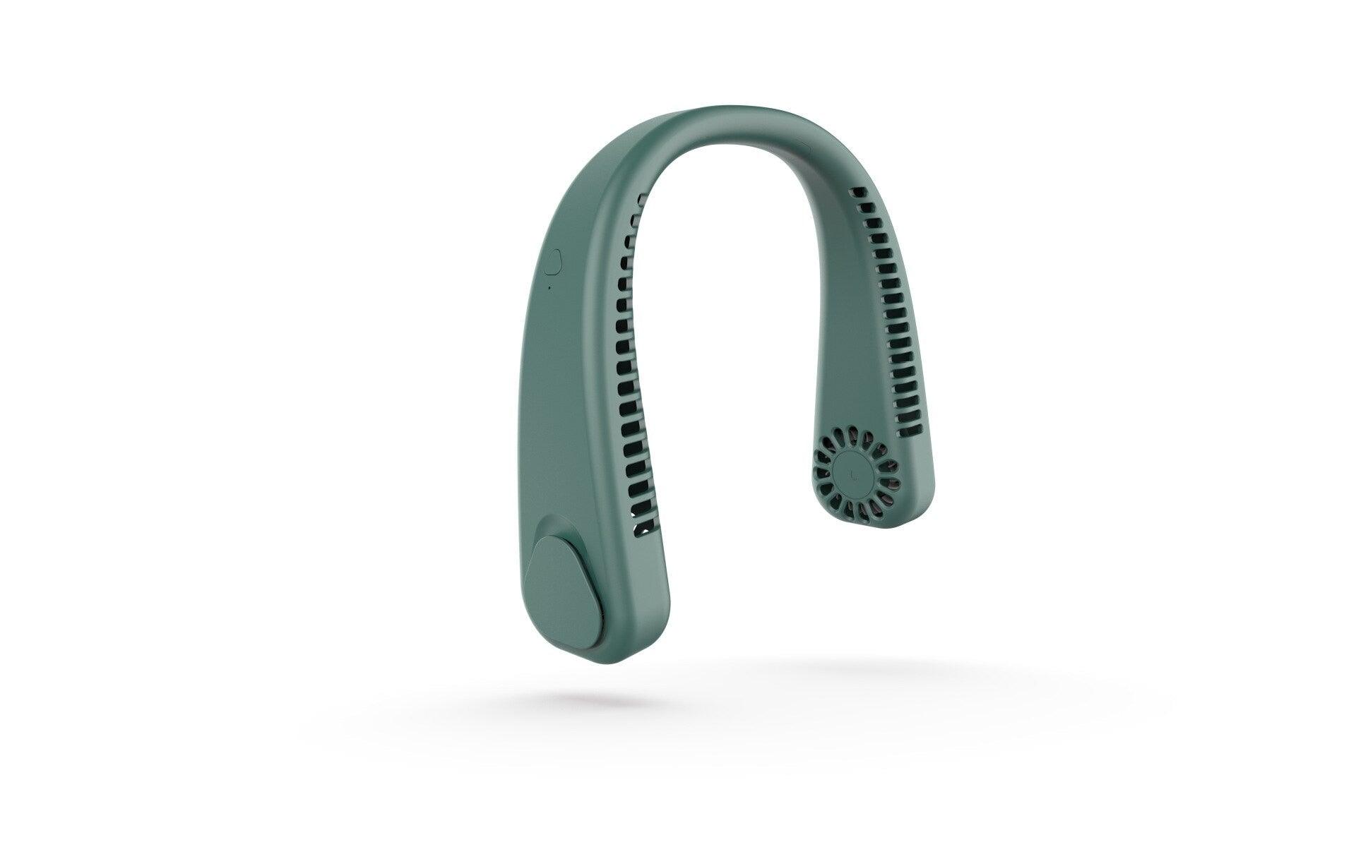 Bladeless Hanging Neck Fan, Wearable USB Rechargeable Cooler