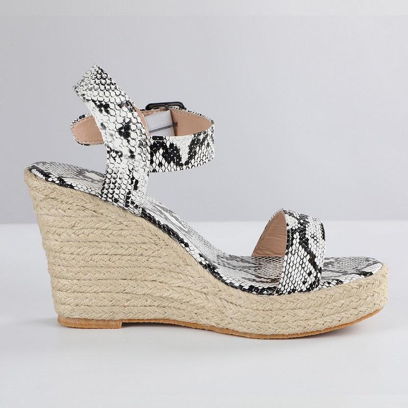 Women’s Platform Espadrille Sandals Open Toe Casual Beach Shoes