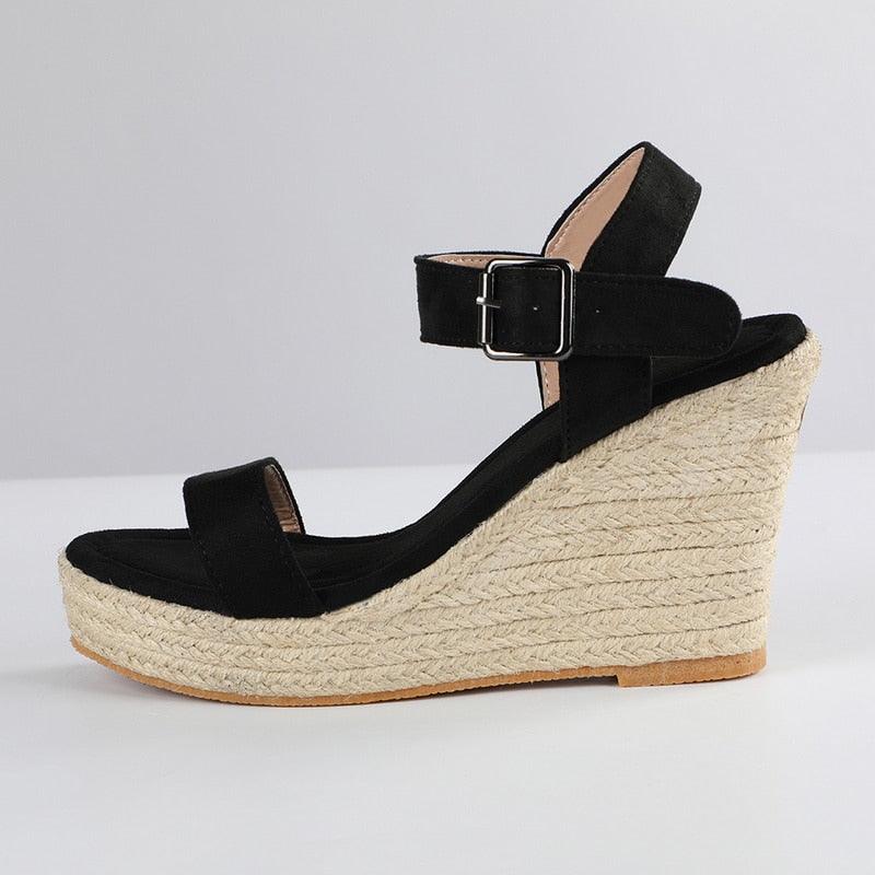 Women’s Platform Espadrille Sandals Open Toe Casual Beach Shoes