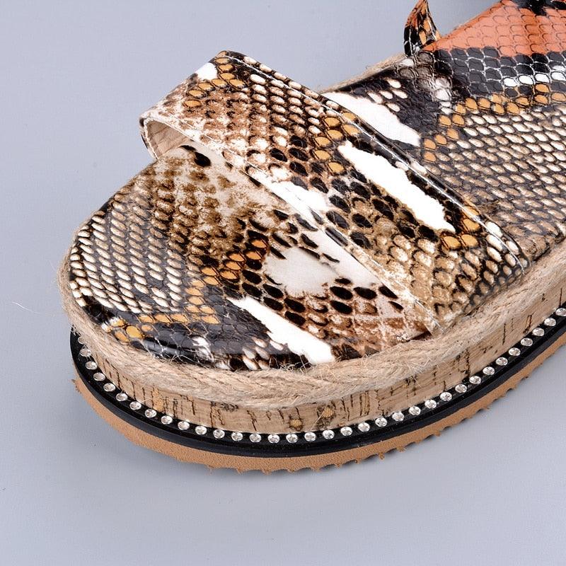 Women’s Platform Espadrille Sandals Open Toe Casual Beach Shoes
