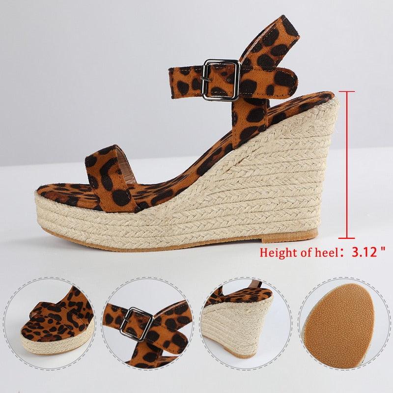 Women’s Platform Espadrille Sandals Open Toe Casual Beach Shoes