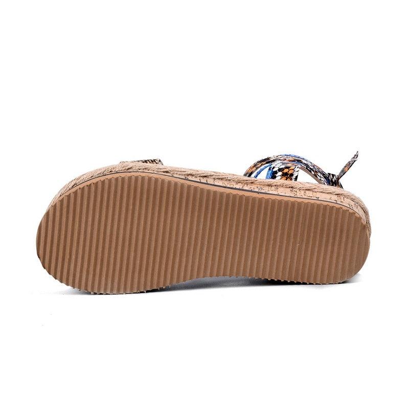 Women’s Platform Espadrille Sandals Open Toe Casual Beach Shoes