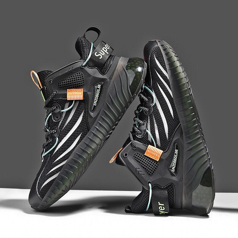 Men's Lightweight Breathable Mesh Running Sneakers - Casual Sport
