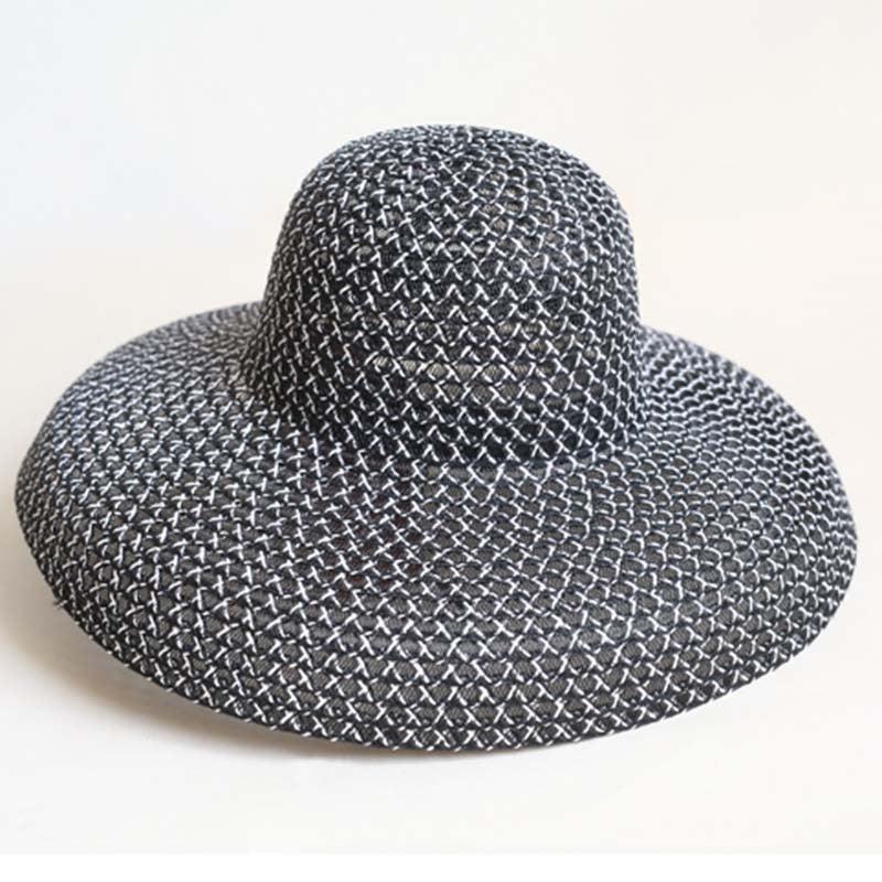 Vintage Wide Brim Sun Hat for Women - Breathable Beach Holiday Cap