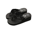 Women's Sparkling Sequin Flat Flip Flops Comfort Beach Sandals