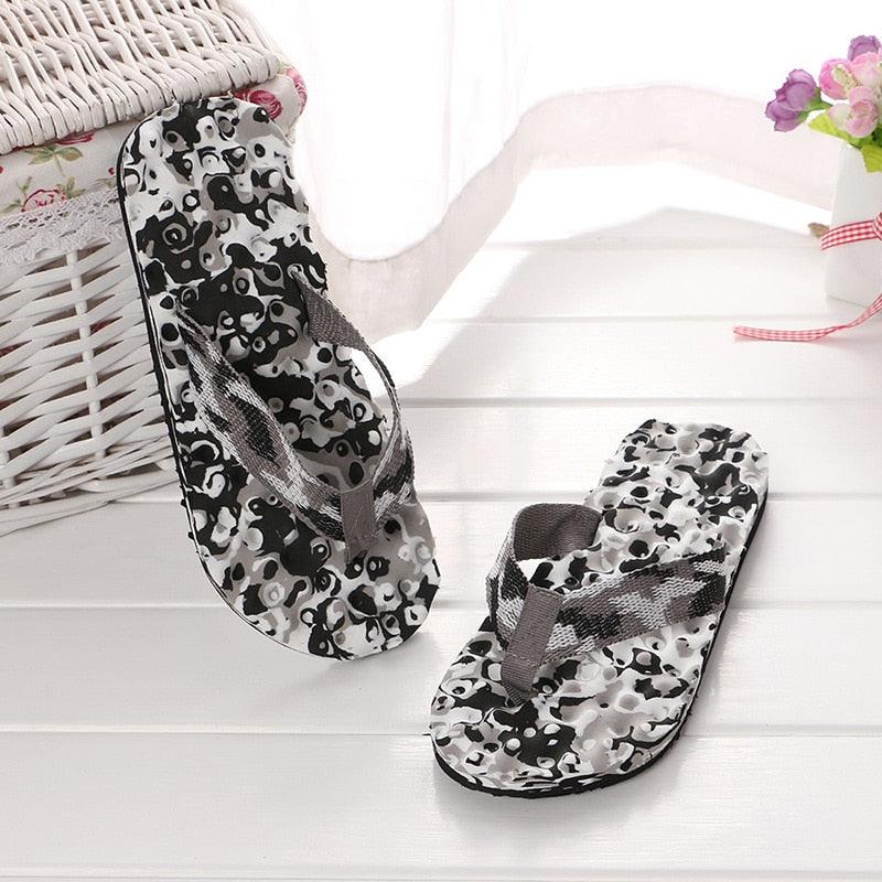 Women's Camouflage Arch Support Flip Flops Casual Beach Sandals
