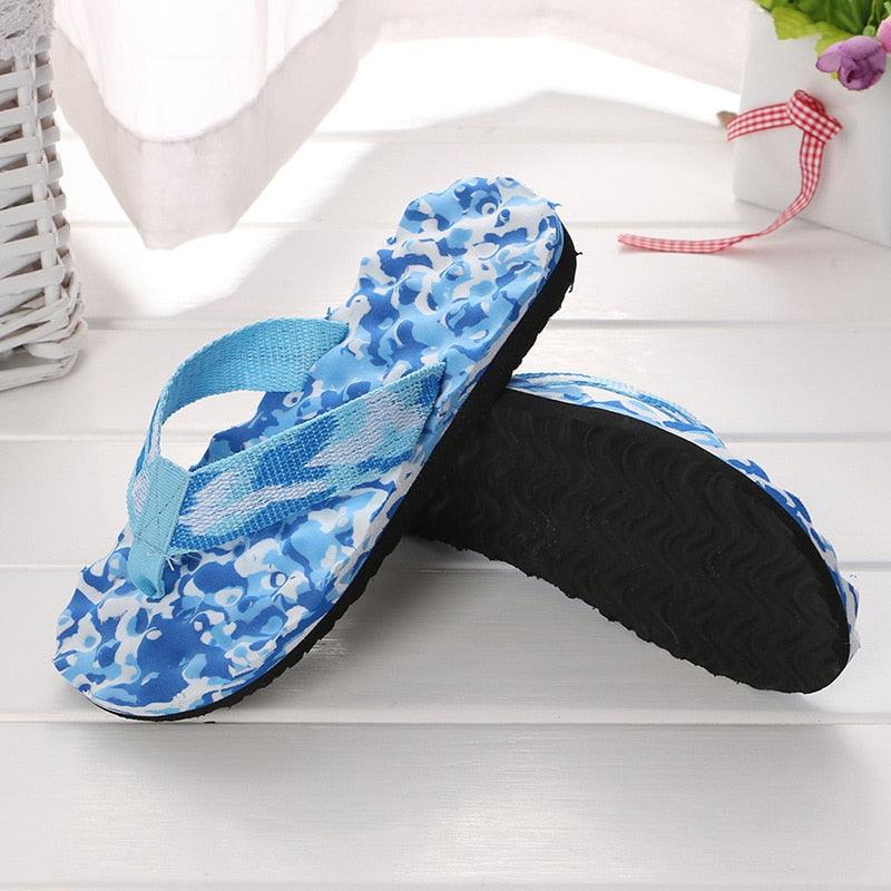 Women's Camouflage Arch Support Flip Flops Casual Beach Sandals