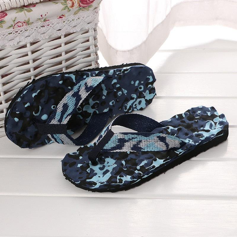 Women's Camouflage Arch Support Flip Flops Casual Beach Sandals