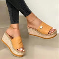 Women's Platform Flip Flops Casual Bohemian Beach Sandals