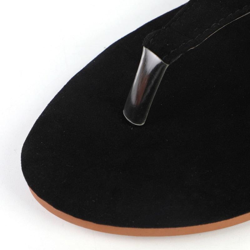 Gold Minimalist Beach Sandals with Adjustable Buckle Strap