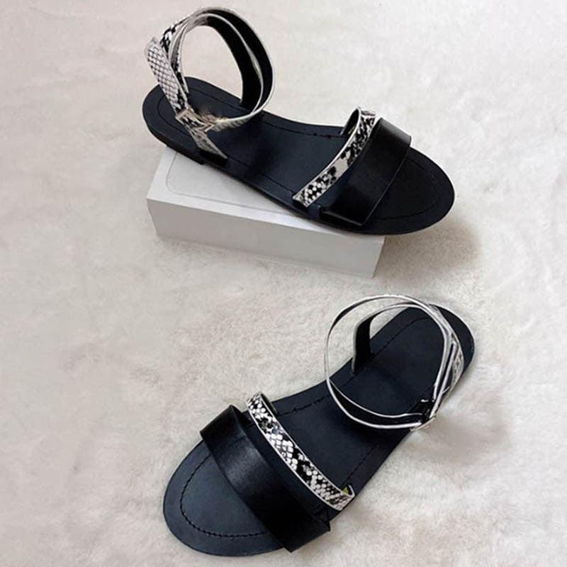Gold Minimalist Beach Sandals with Adjustable Buckle Strap