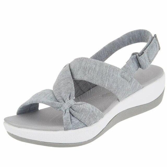 Women's athletic summer sandals with arch support and adjustable straps