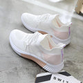 Women's Slip-On Mesh Walking Sneakers - Lightweight Casual Flat