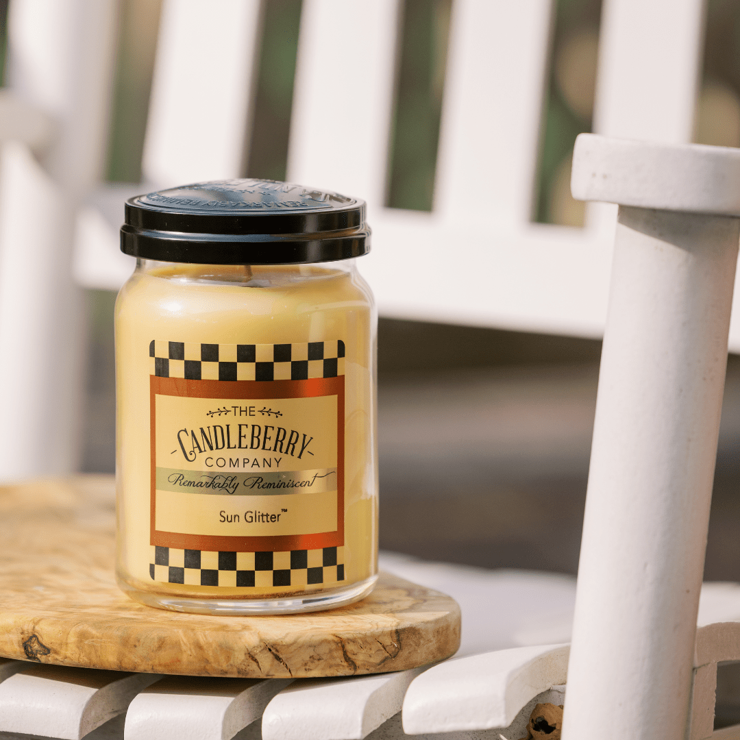 Sun Glitter Large Jar Candle | Citrus & Coconut Scent