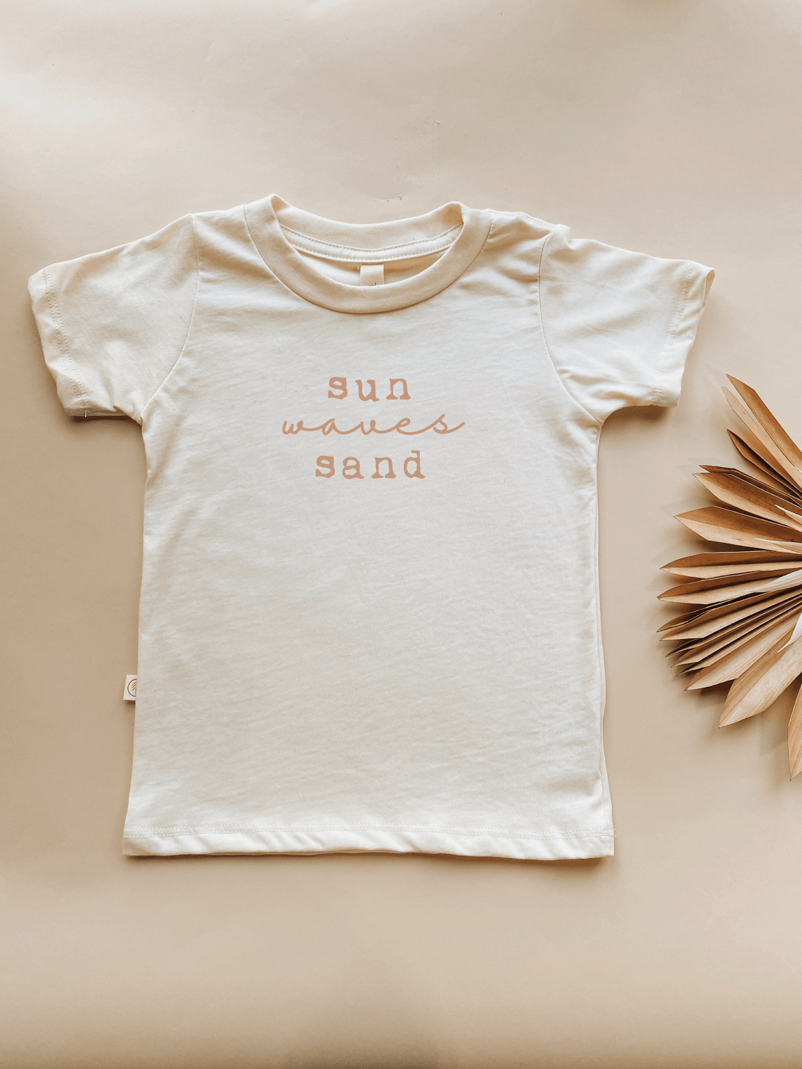 Sun Waves Sand Clay Organic Cotton Toddler T-Shirt Short Sleeve