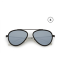 Sundance Charcoal Aviator Sunglasses
