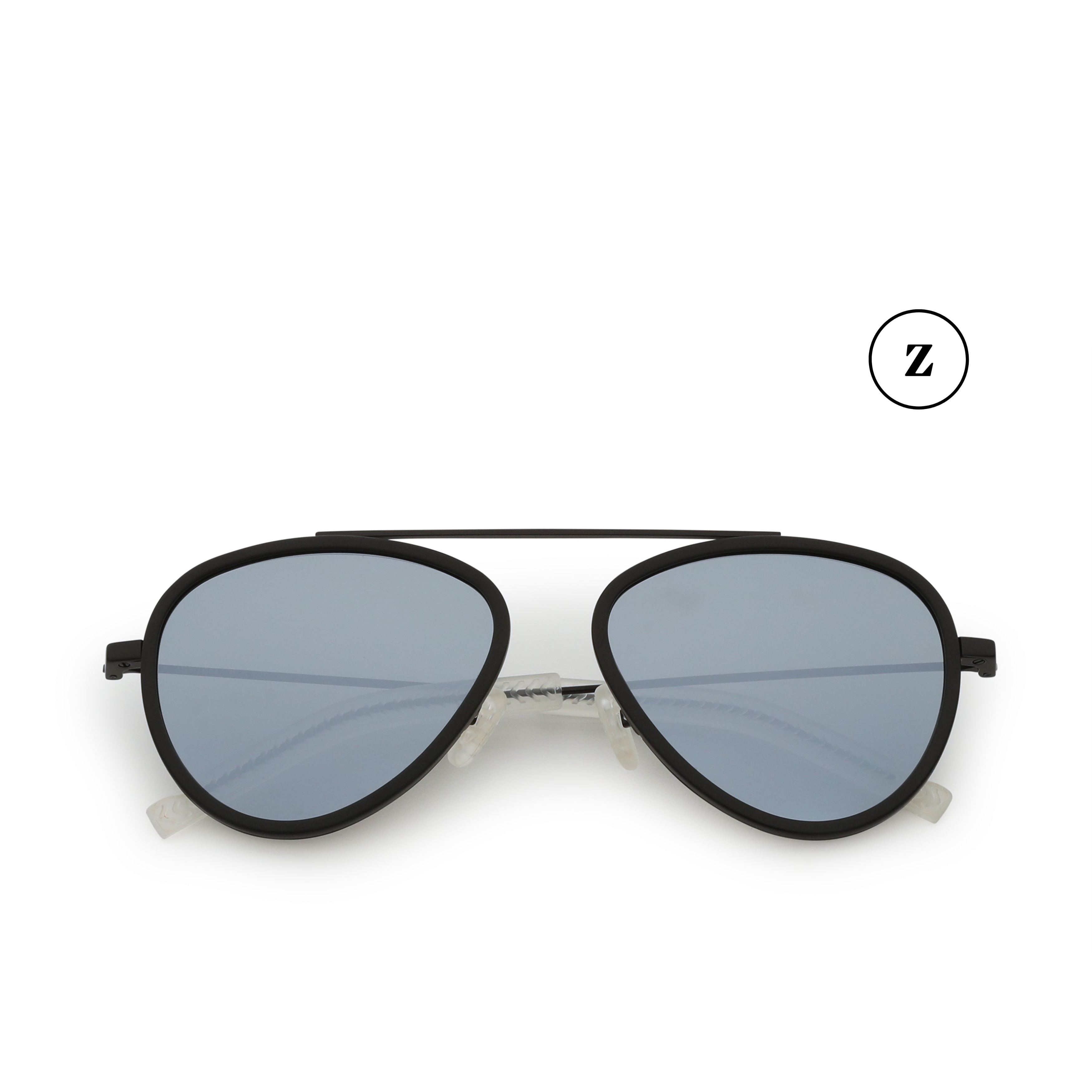 Sundance Charcoal Aviator Sunglasses