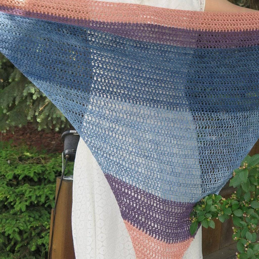 Sunset On The Water Ombre Crochet Shawl Kit