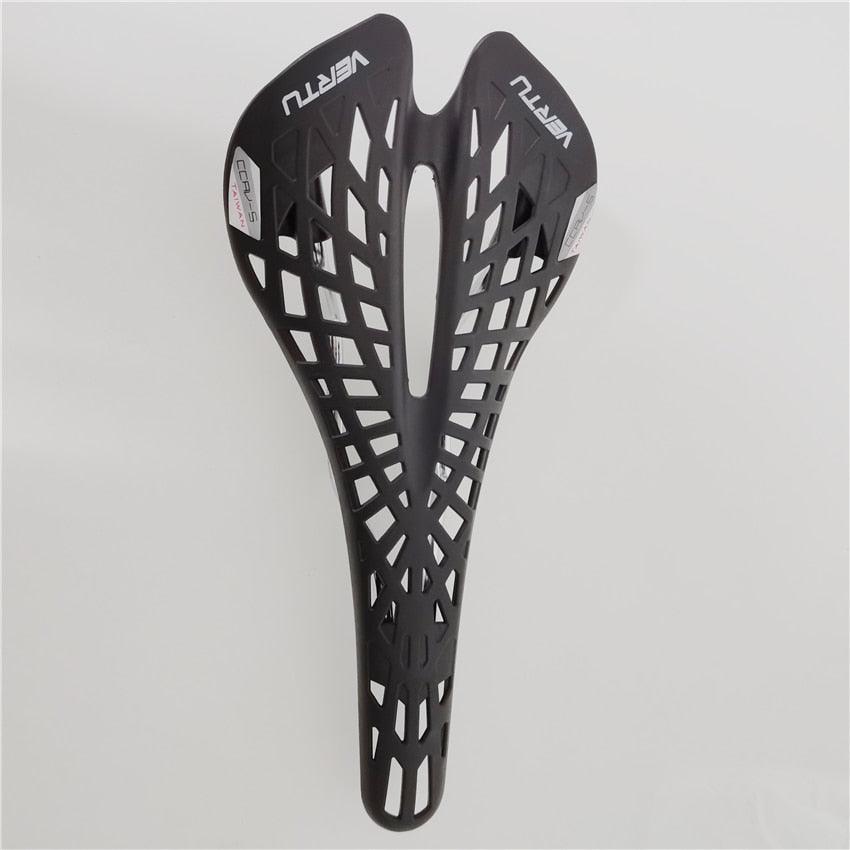 Stevvex lightweight hollow mountain bike saddle with mesh ventilation