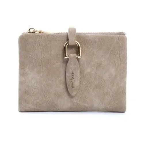 Vintage Style Matte PU Leather Small Wallet for Women and Girls